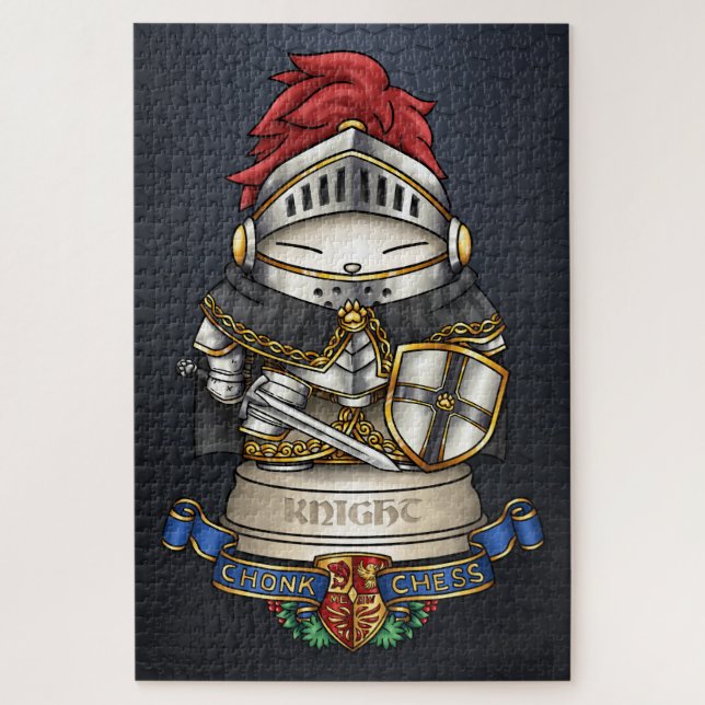 Royal Cat Chess Knight Piece  Jigsaw Puzzle (Vertical)