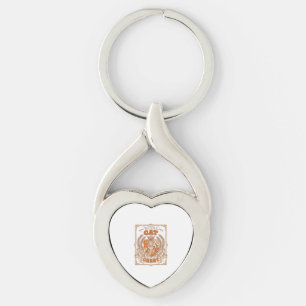 Royal Cat Crest Cat Heraldry Coat of Arms Vintage Key Ring