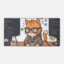 Royal Cat Desk Mat | Large Workspace Mouse Pad