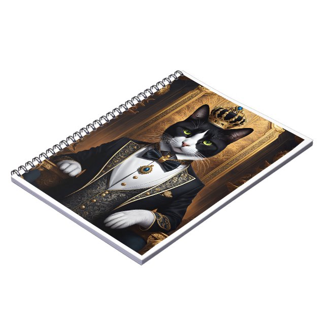 Royal Cat Notebook (Left Side)