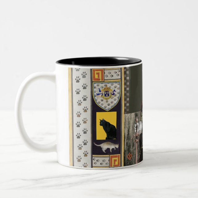 Royal Cat Prince Two-Tone Coffee Mug (Left)