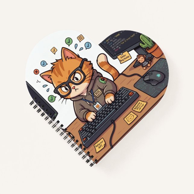 Royal Cat Spiral Notebook (Front)