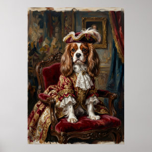 Royal Cavalier King Charles Spaniel Portrait Poster