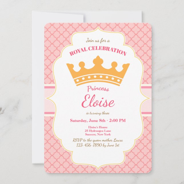 Royal Celebration Invitation (Front)