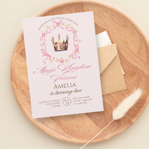 Royal Celebration Princess girly 1st Birthday Invitation