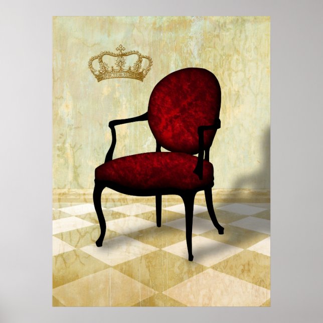 Royal Chair and Crown Poster (Front)