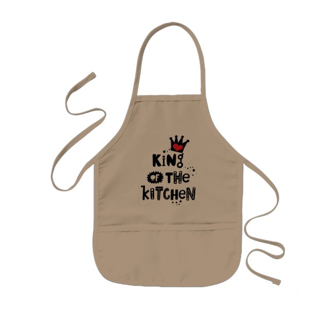 Royal Chef Apron: King of the Kitchen Kids Apron (Front)