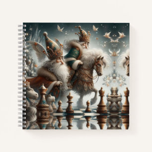 "Royal Chess Fantasy Spiral Notebook" Notebook