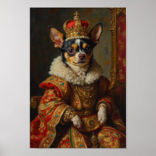 Royal Chihuahua Portrait Poster