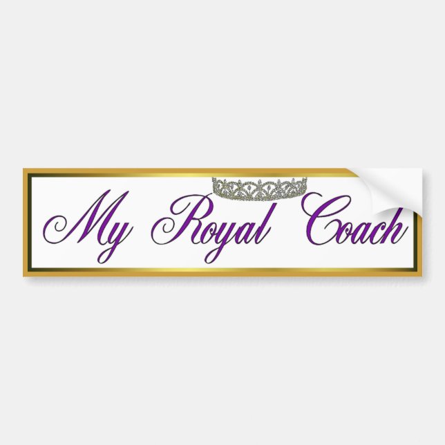 Royal Coach Bumper Sticker (Front)