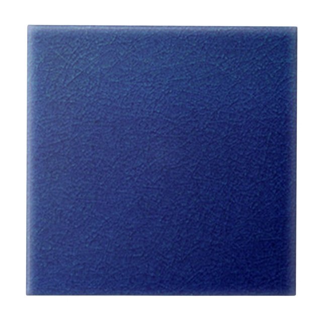 Royal Cobalt Blue Antique Faux Crackle 4.5 & 6 in. Tile (Front)
