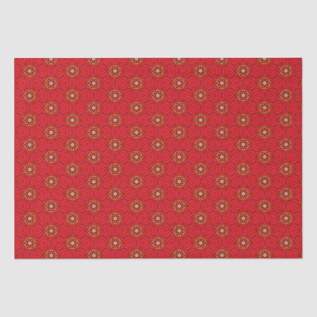 Royal Collection Red and Gold Design   Tissue Paper (Front)