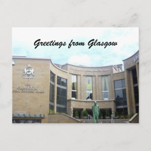 royal concert hall glasgow postcard