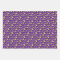 Royal Coronation 2023 Ogee Pattern Wrapping Paper