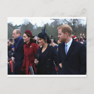 Royal Couples Christmas Day 2018 Postcard