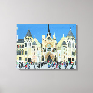 Royal Courts of Justice London 1994 Canvas Print