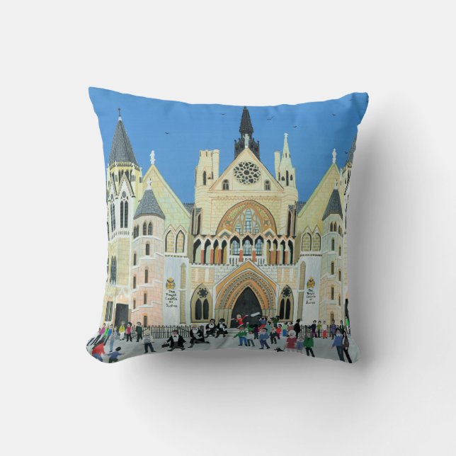 Royal Courts of Justice London 1994 Cushion (Front)