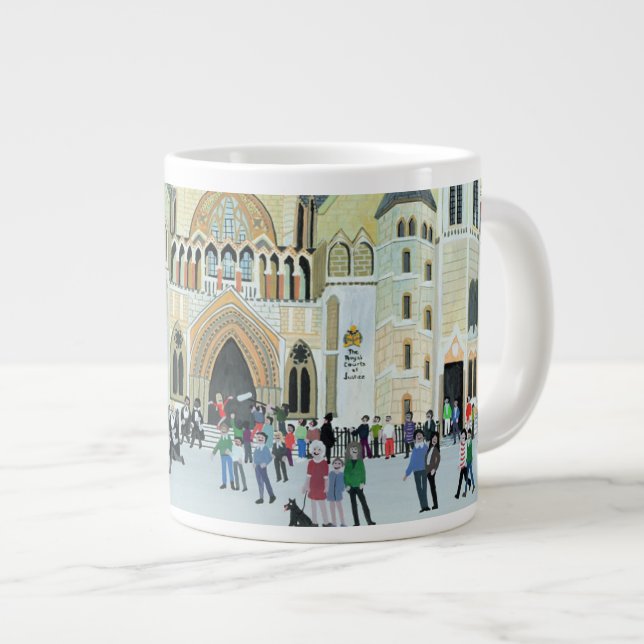Royal Courts of Justice London 1994 Large Coffee Mug (Front Right)