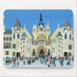 Royal Courts of Justice London 1994 Mouse Mat<br><div class="desc">designed by George Edmund Street  the complex was formally opened in 1882 Royal Courts of Justice  London  1994 (w/c on paper)  Joel  Judy / Private Collection / Bridgeman Images England London UK Europe Justice and Law Trades and Professions</div>