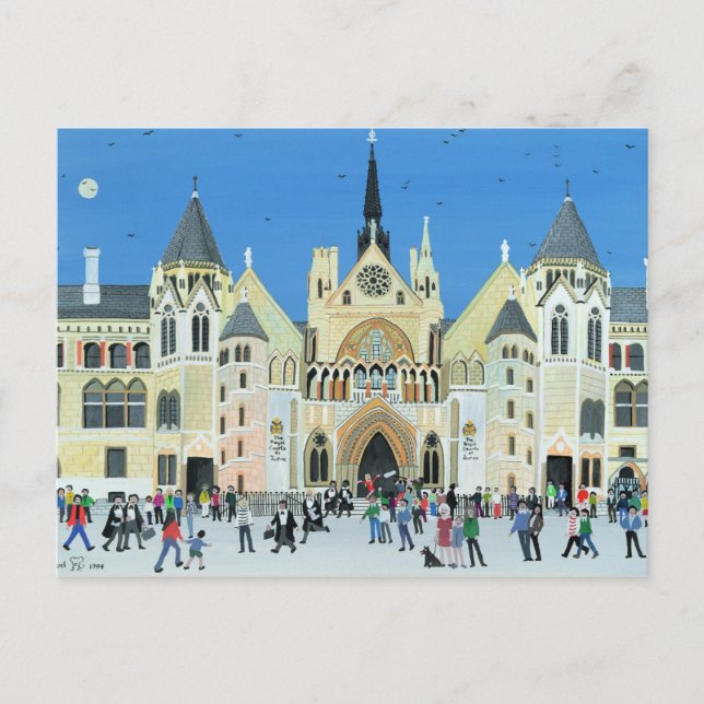 Royal Courts of Justice London 1994 Postcard (Front)