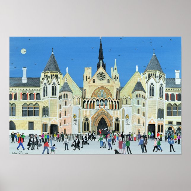 Royal Courts of Justice London 1994 Poster (Front)