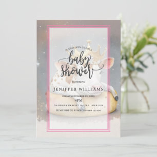 Royal Cow Dreaming on Cheese Throne Invitation