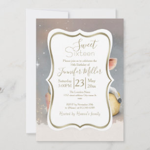 Royal Cow Dreaming on Cheese Throne                Invitation