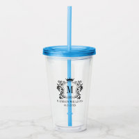 Royal Crest Crown Scrolls Monogram
