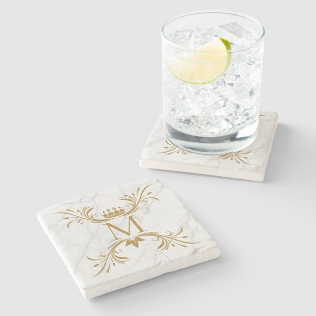 Royal Crest Stone Coaster (Side)