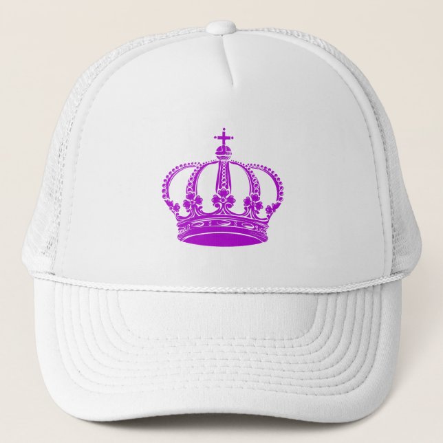 Royal Crown 02 - Purple Trucker Hat (Front)