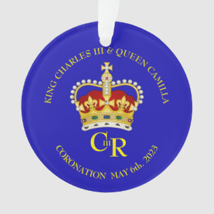 Royal Crown and Monogram Coronation souvenir Ornament