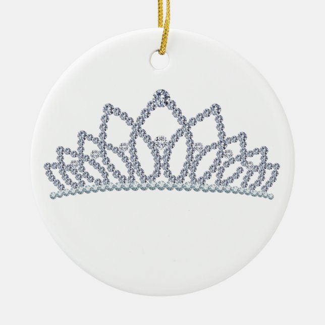 Royal Crown Ceramic Tree Decoration (Front)