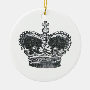 Royal Crown Ceramic Tree Decoration