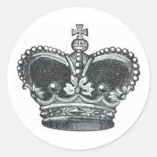 Royal Crown Classic Round Sticker