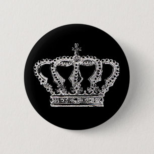 Royal Crown [Dark] 6 Cm Round Badge