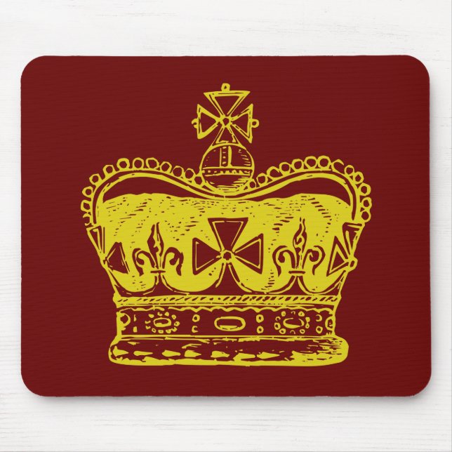 Royal Crown Graphic Mouse Mat (Front)