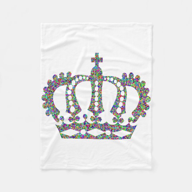 Royal Crown in patterns  Fleece Blanket (Front)