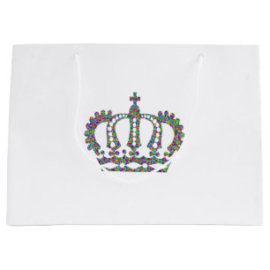 Royal Crown in patterns Large Gift Bag