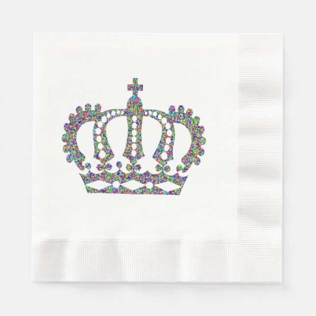Royal Crown in patterns  Napkin (Front)
