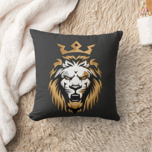 Royal Crown Lion Pillow