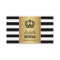 Royal Crown Logo Elegant Gold Black White Stripes