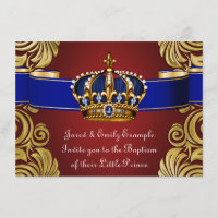 Royal Crown Prince Baptism Red Gold