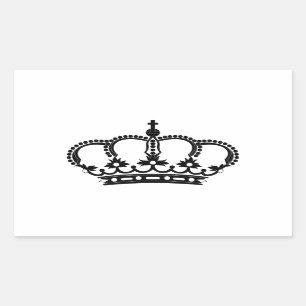 Royal Crown Prince King Rectangular Sticker