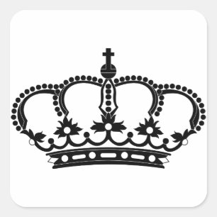 Royal Crown Prince King Square Sticker