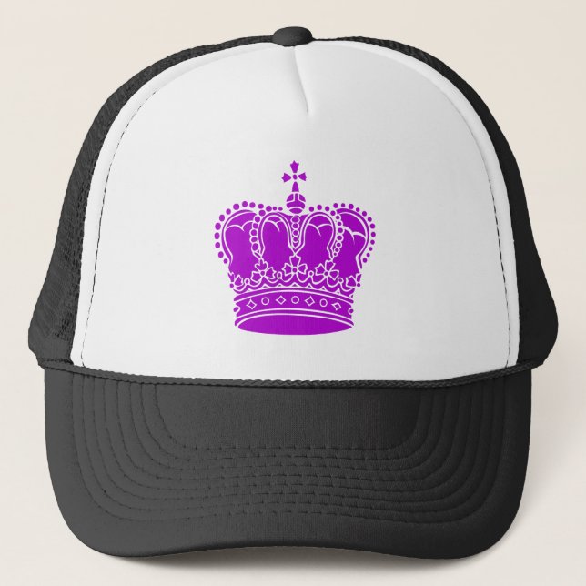 Royal Crown - Purple Trucker Hat (Front)