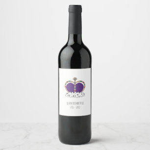 Royal Crown Queen Elizabeth II Wine Label