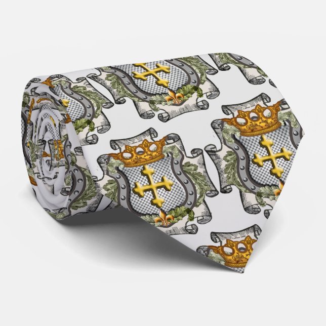 Royal Crown  Shield  Tie (Rolled)