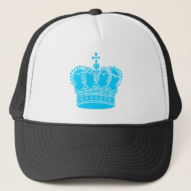 Royal Crown - Sky Blue Trucker Hat (Front)