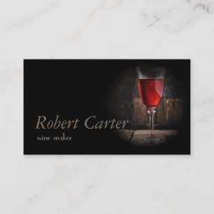 Royal Crown Wine Maker Taster Winery Sommelier Business Card