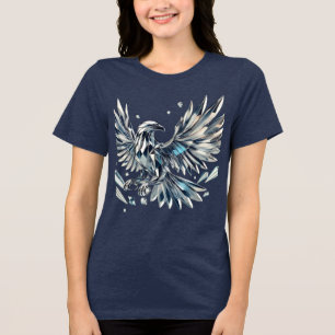 Royal Crystal Eagle: A Symbol of Power and Eleganc Tri-Blend Shirt